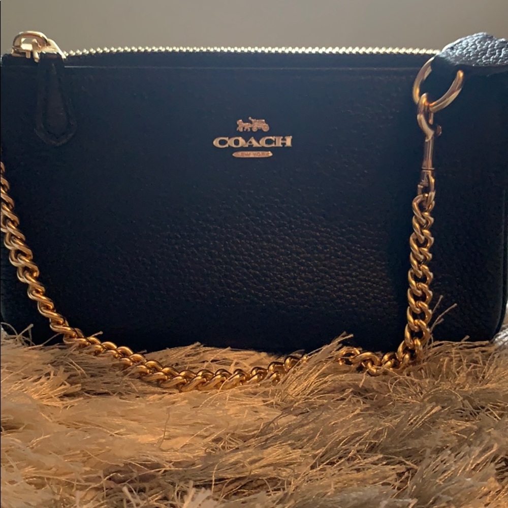 Mini Coach leather bag